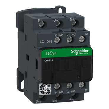 SCHNEIDER ELECTRIC - SNRLC1D18P7TQ Contattore TeSys LC1D - 3 poli - 18 A - 230 Vca - confezione multipla