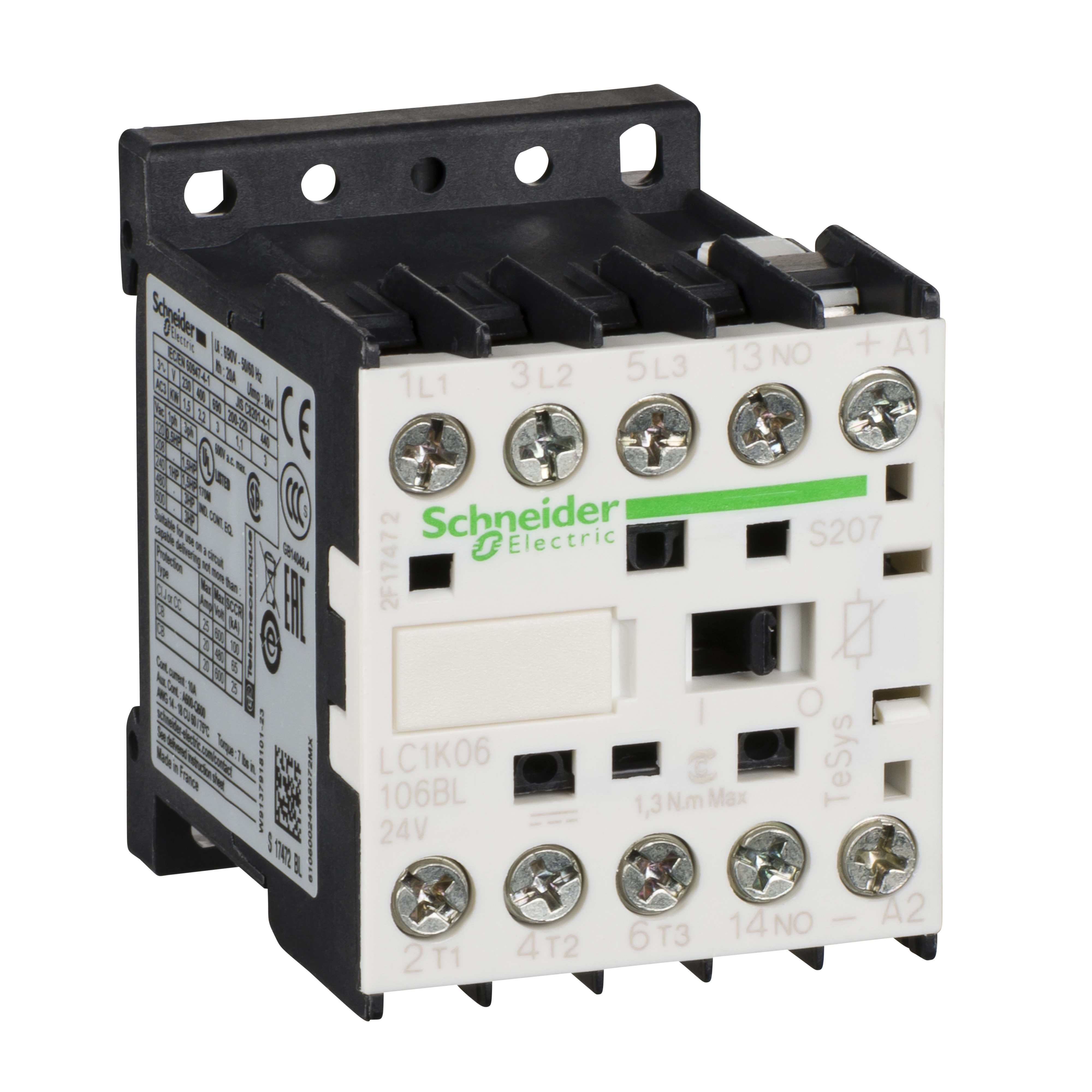 SCHNEIDER ELECTRIC - SNRLC1K09106SLS207 CONTATTORE K 3P AC3 440V 9A - 72 V