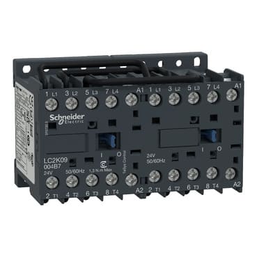 SCHNEIDER ELECTRIC - SNRLC2K09004E7 Contattore di commutazione,TeSys K,4P,AC,1,<=440V 20A,48V AC bobina