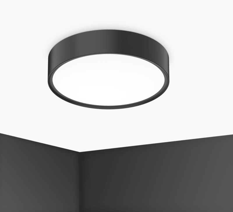 CENTURY ITALIA SRL - CUYBCL-2440NE PLAF. BLANCA LUXE 400MM NERO