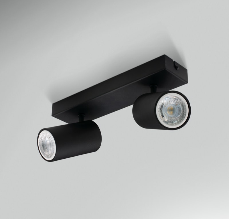 CENTURY ITALIA SRL - CUYENSN-2GU10 FARETTO SOFFITTO ENFASI SQUARE NERO