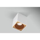 CENTURY ITALIA SRL - CUYESQBG96-GU10 PLAFONIERA LED ESSENZA QUBE BIANCA/GOLD