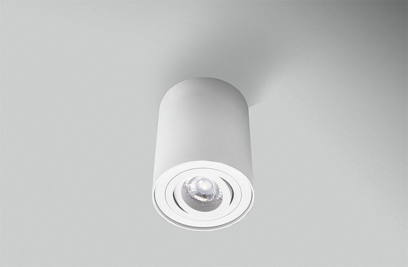 CENTURY ITALIA SRL - CUYESRBOR96-GU10 PLAFONIERA LED ESSENZA ROUND BIANCA ORI