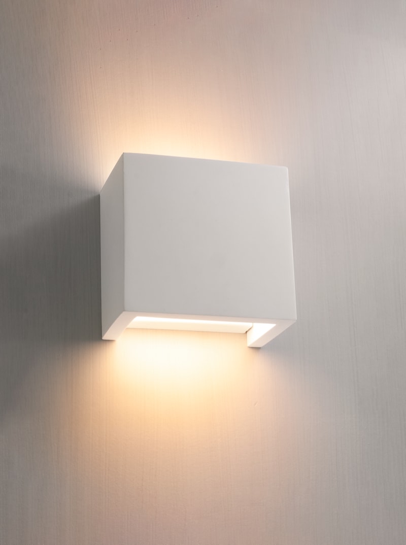 CENTURY ITALIA SRL - CUYJESSY-AP125 APPLIQUE IN GESSO JESSY 125X125X75