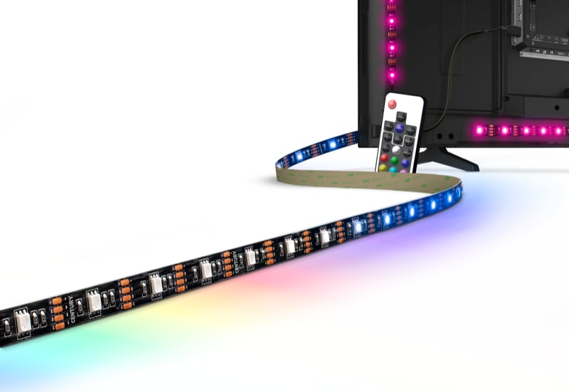 CENTURY ITALIA SRL CUYKIT-TV55 STRIP LED RGB CON TELECOMANDO RF TV-55