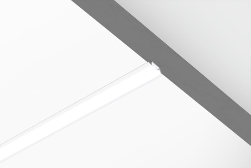 CENTURY ITALIA SRL CUYKPRI-2508B PROFILO IN ALLUMINIO - INCASSO - BIANCO