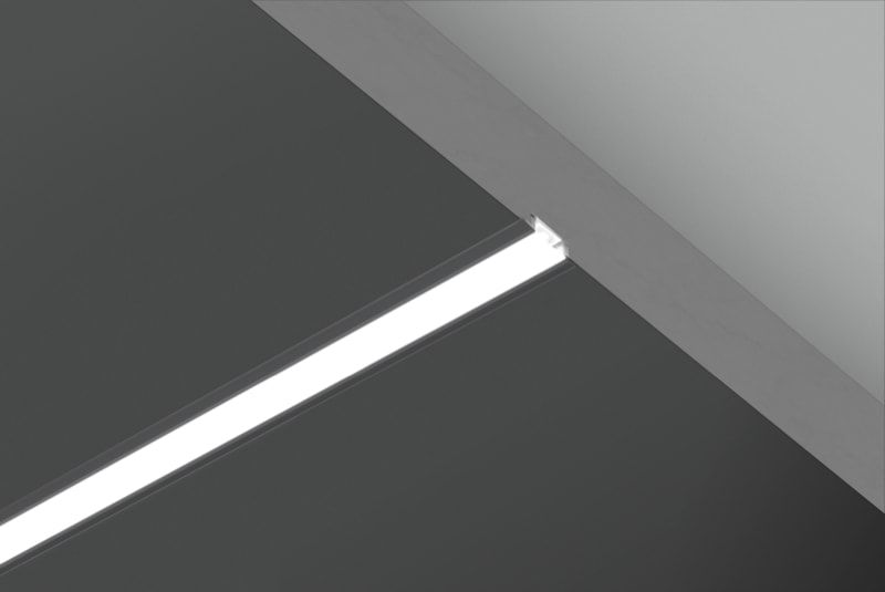 CENTURY ITALIA SRL - CUYKPRI-2508N PROFILO IN ALLUMINIO - INCASSO - NERO