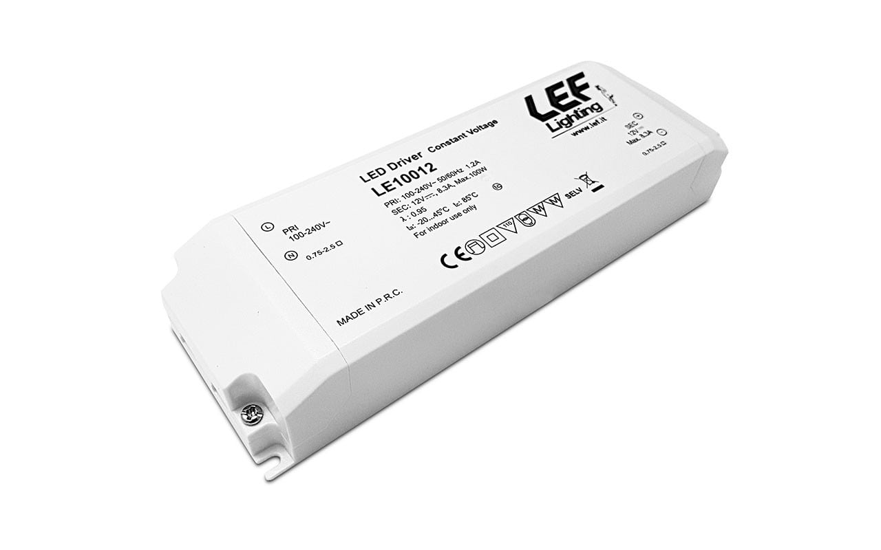LEF LIGHTING SRL LEFLE10012 ALIM. LED TENS.COSTANTE 100W 12VDC IP20