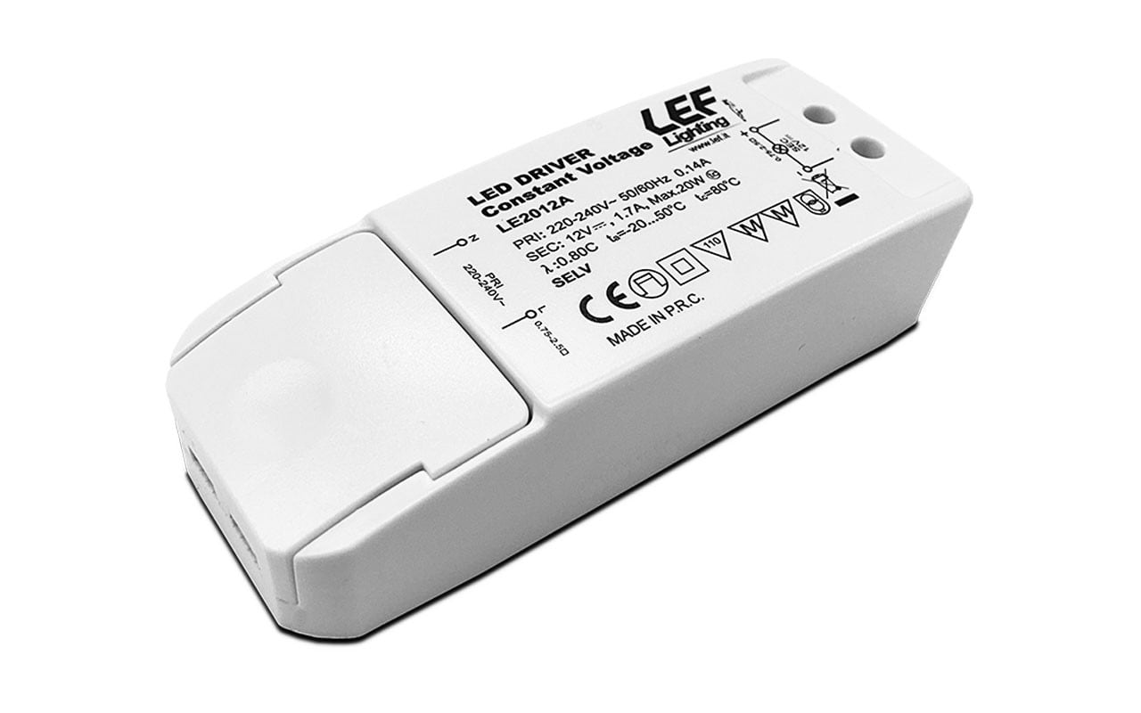 LEF LIGHTING SRL LEFLE2012A ALIM. LED TENS.COSTANTE 20W 12VDC IP20