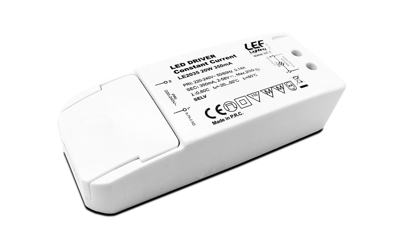 LEF LIGHTING SRL LEFLE2035 ALIM. LED CORR.COSTANTE 350MA 20W IP20