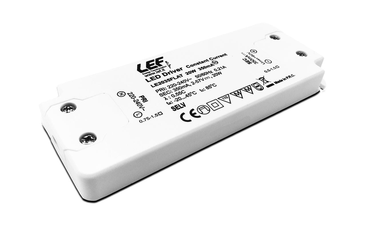 LEF LIGHTING SRL LEFLE2050FLAT ALIM.LED 20W 500MA 2-40VDC FLAT