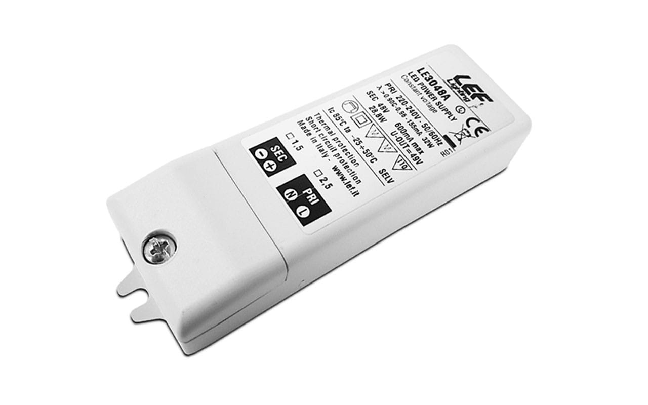LEF LIGHTING SRL LEFLE3048A ALIM. LED TENS. COSTANTE 30W 48VDC IP20