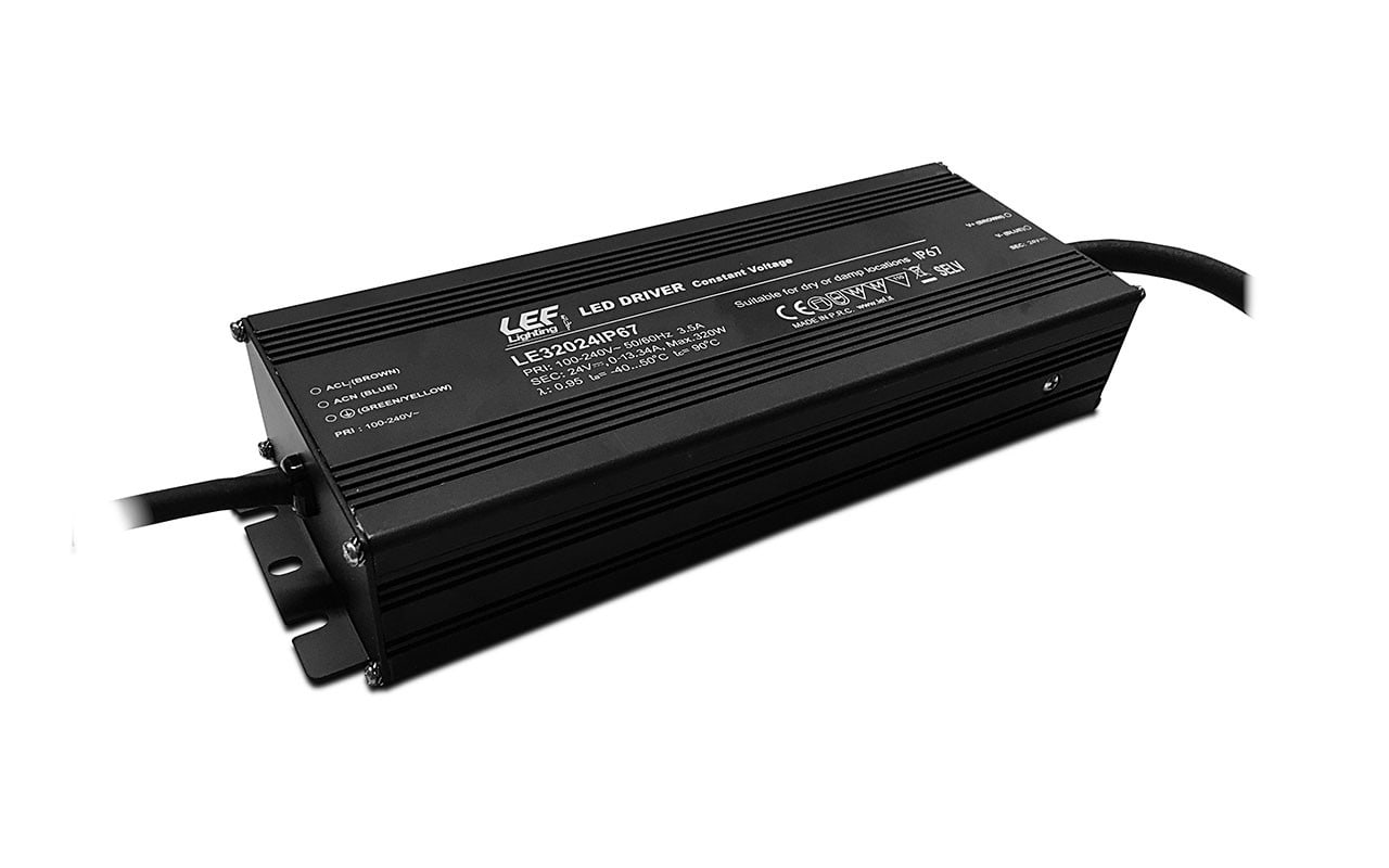 LEF LIGHTING SRL LEFLE32024IP67 ALIM. LED TENS.COSTANTE 320W 24VDC IP67