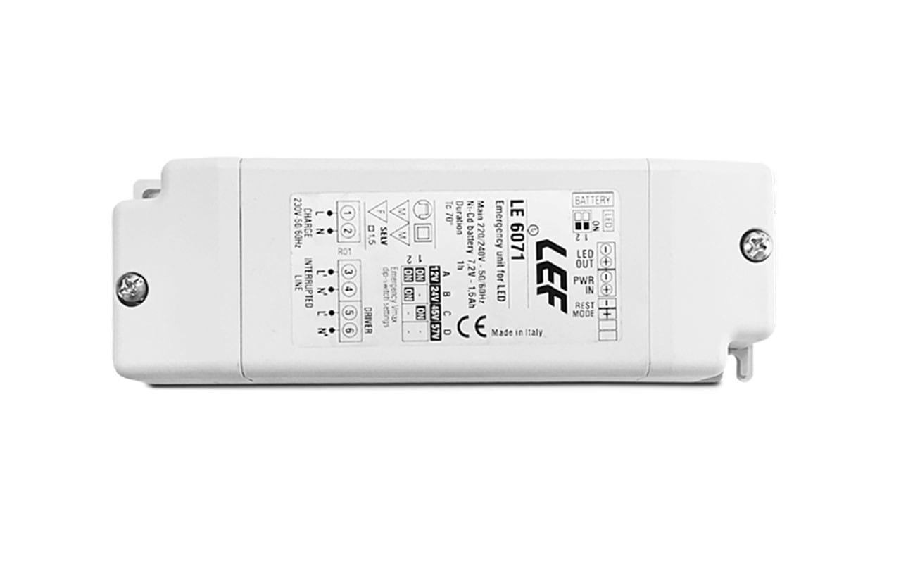 LEF LIGHTING SRL LEFLE6074/3 KIT EMER. LED 9-57V CC E CV AUT.3 ORE