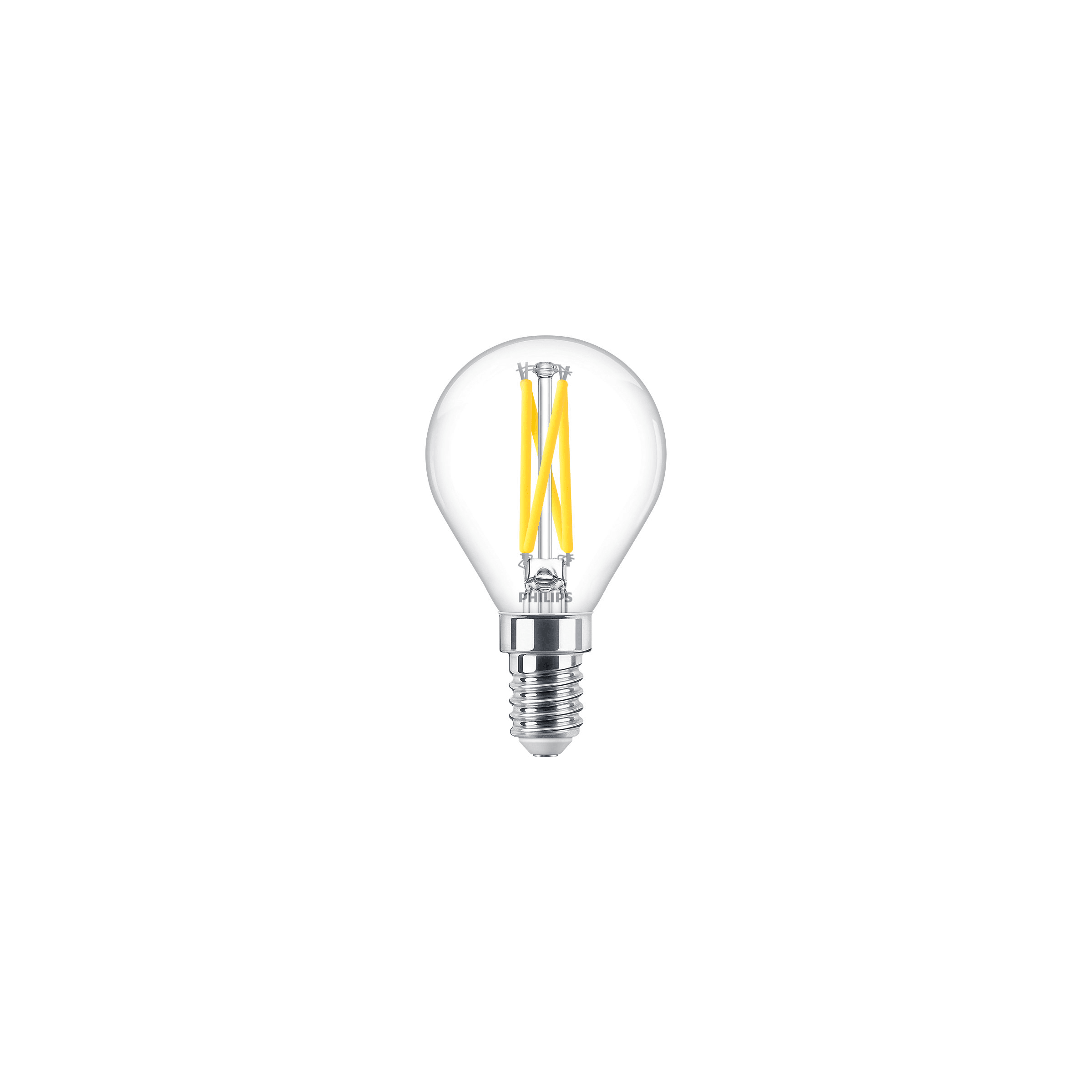 SIGNIFY ITALY SPA PHLMLLUS25927E14 MASTER, LED, P45, 25 W, E14, 2200 K, 2700 K, 340 lm, CRI 90, 25000 ore, Vetro