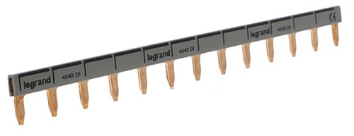 LEGRAND LEG404926 Stiftkammschiene, 1-polig, 13 TE, 16 mm2