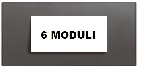 LEGRAND - LEG682646 VELA QUADRA-PLACCA ANTRACITE 6 MODULI