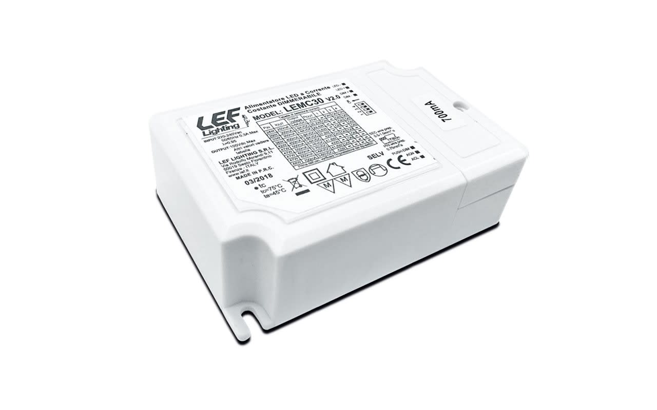 LEF LIGHTING SRL - LEFLEMC30 ALIM.LED 250 700MA 21 42W DIM.PUSH/1-10V