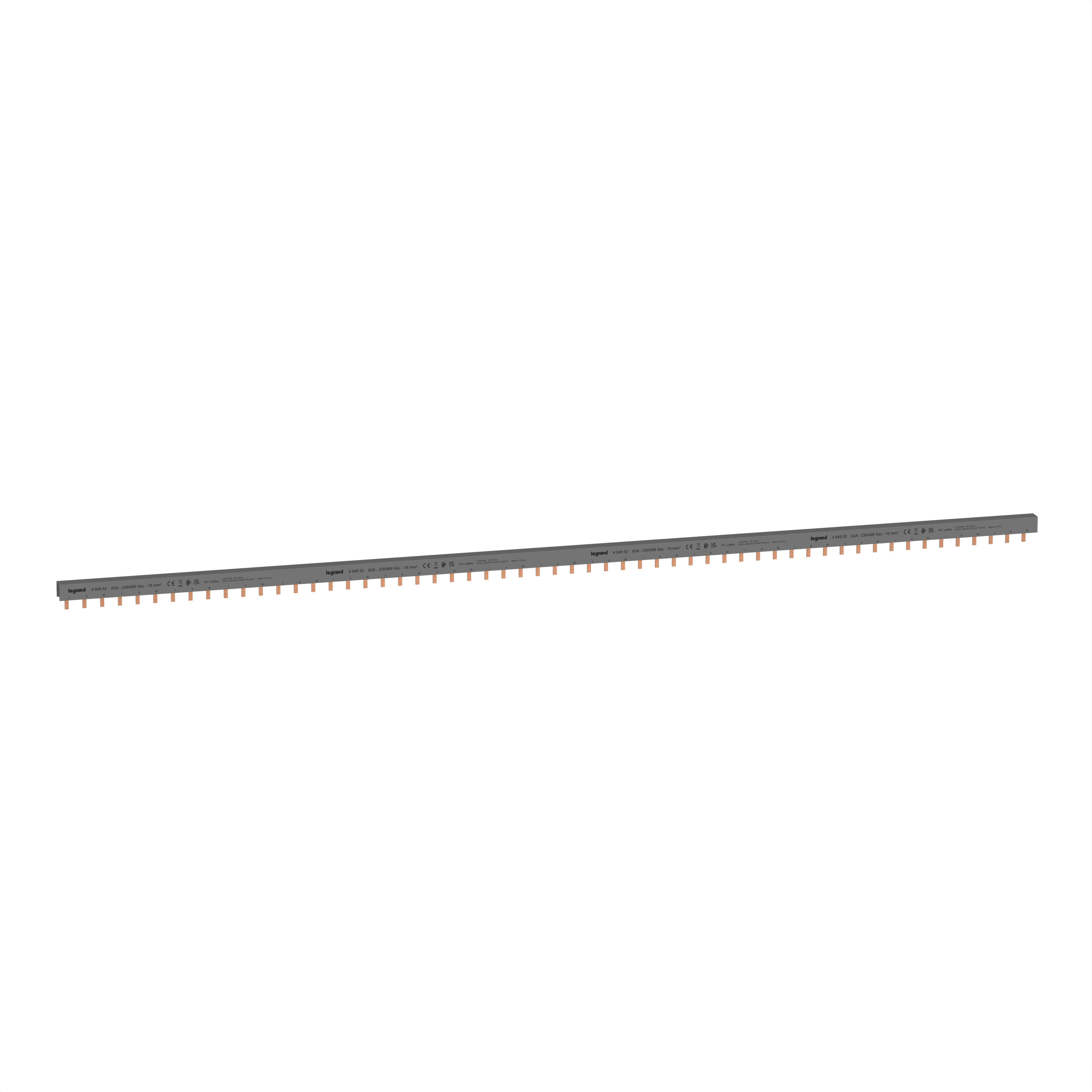LEGRAND LEG404952 BUSBAR PRONG TYPE 3P 19 MODULES