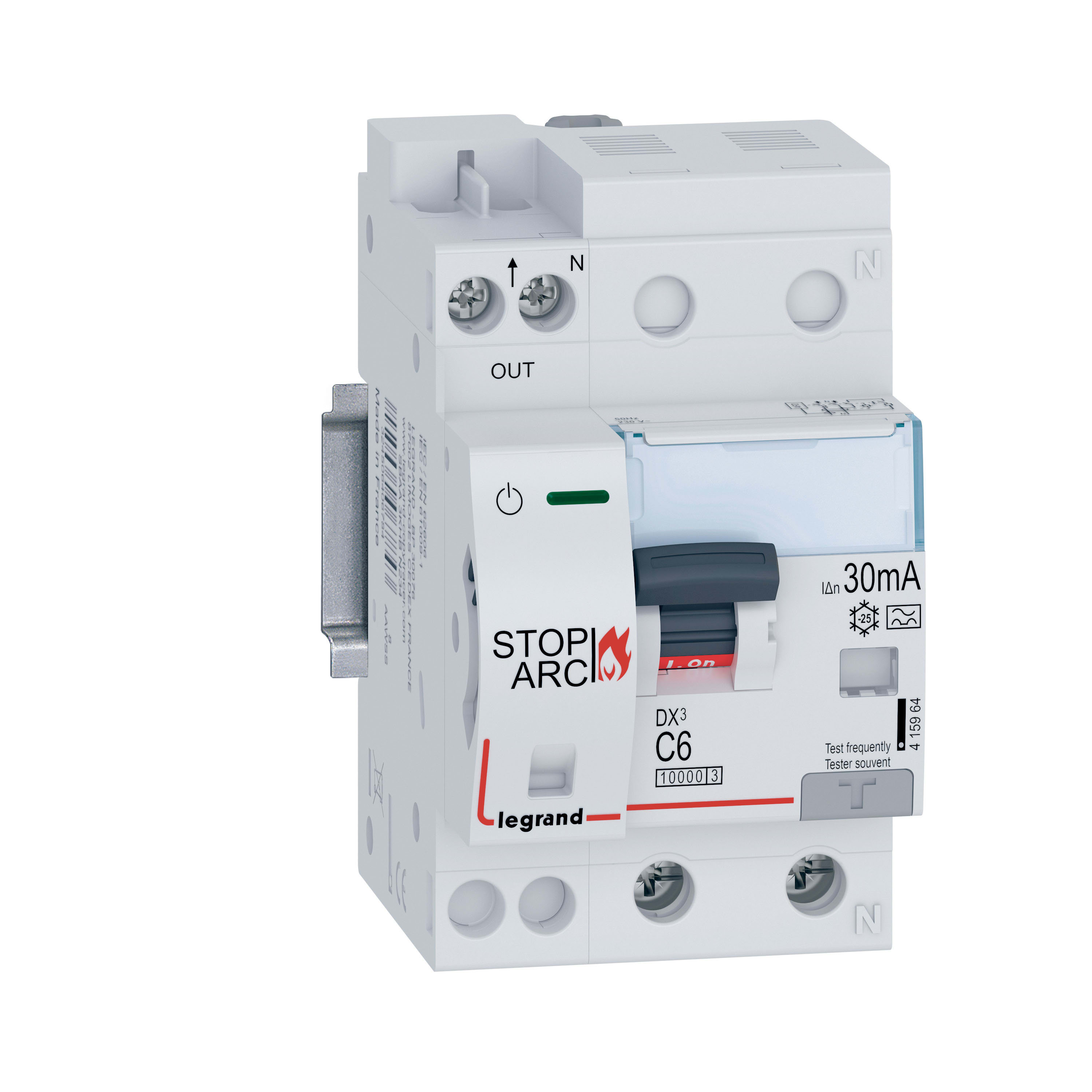 LEGRAND LEG415964 DX3 AFDD STOP ARC 1P+NR C6 10000A 30MA A