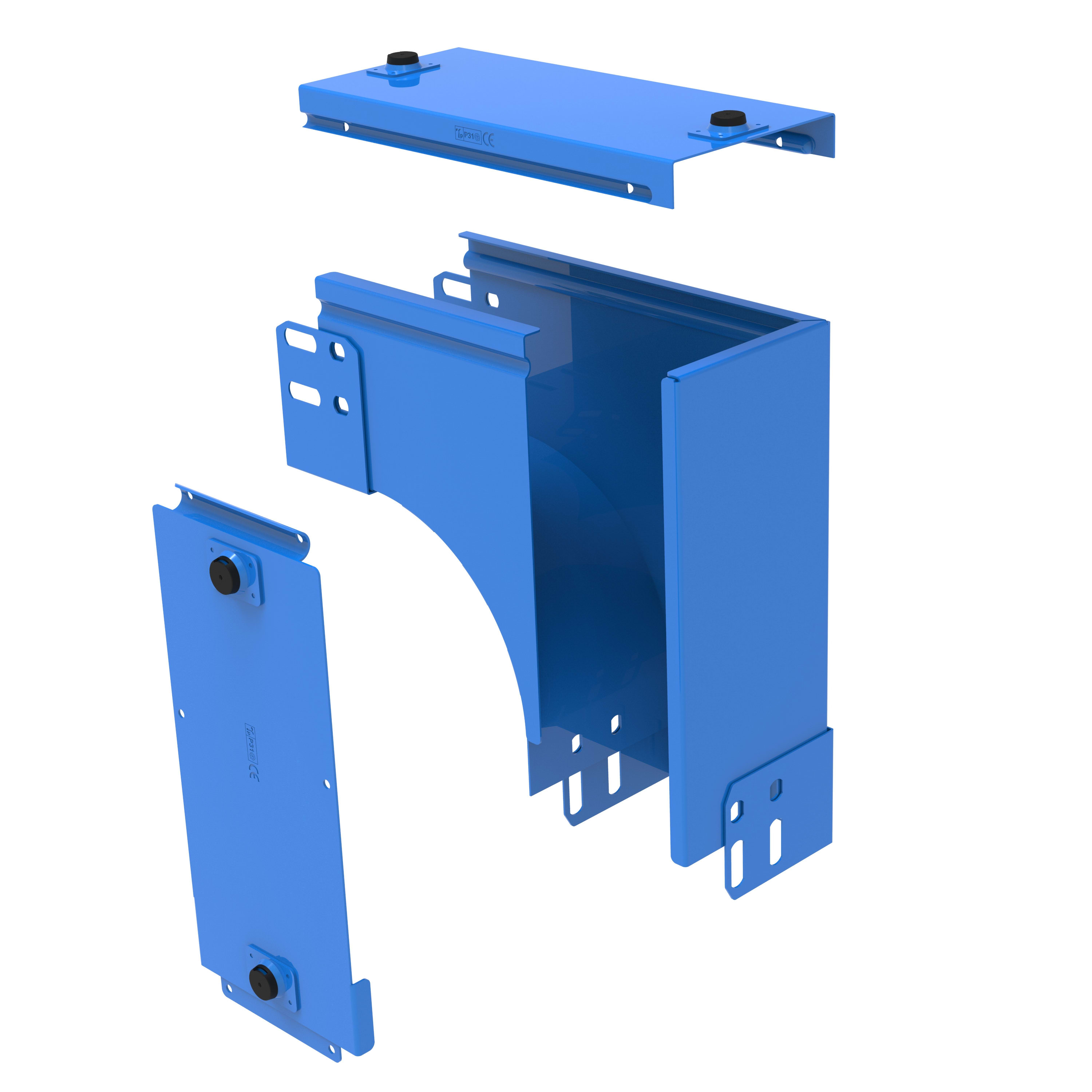 LEGRAND LEG484700 P31-CURVA SX VAR PIANO DISCESA 100X100 G