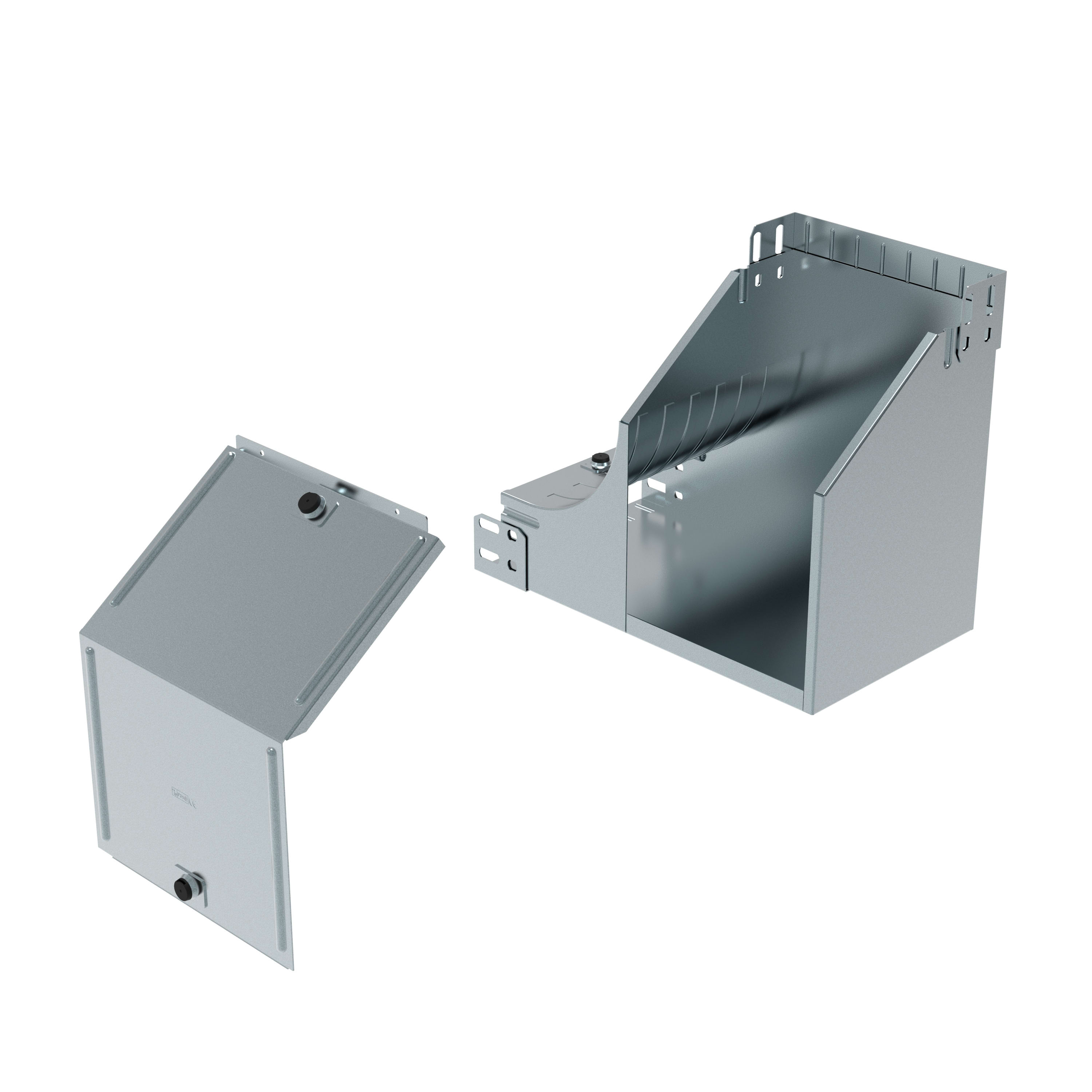 LEGRAND LEGAF300L P31-CURVA SX VAR. P SALITA 300X75 INOX 3
