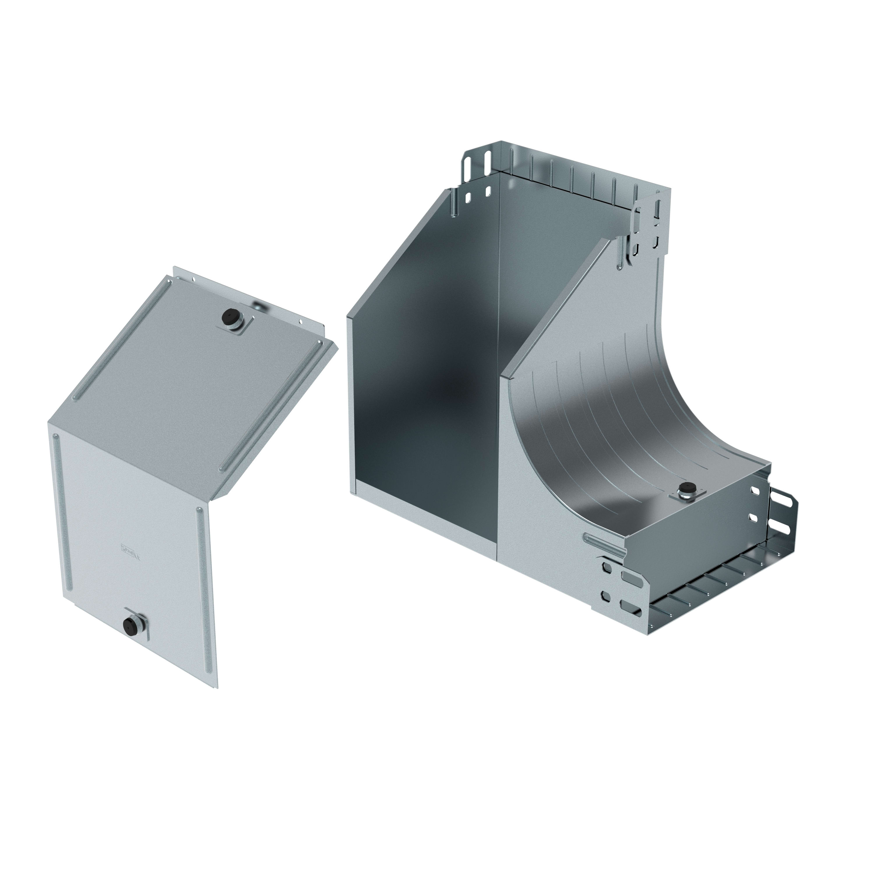 LEGRAND LEGAG300L P31-CURVA DX VAR. P SALITA 300X75 INOX 3