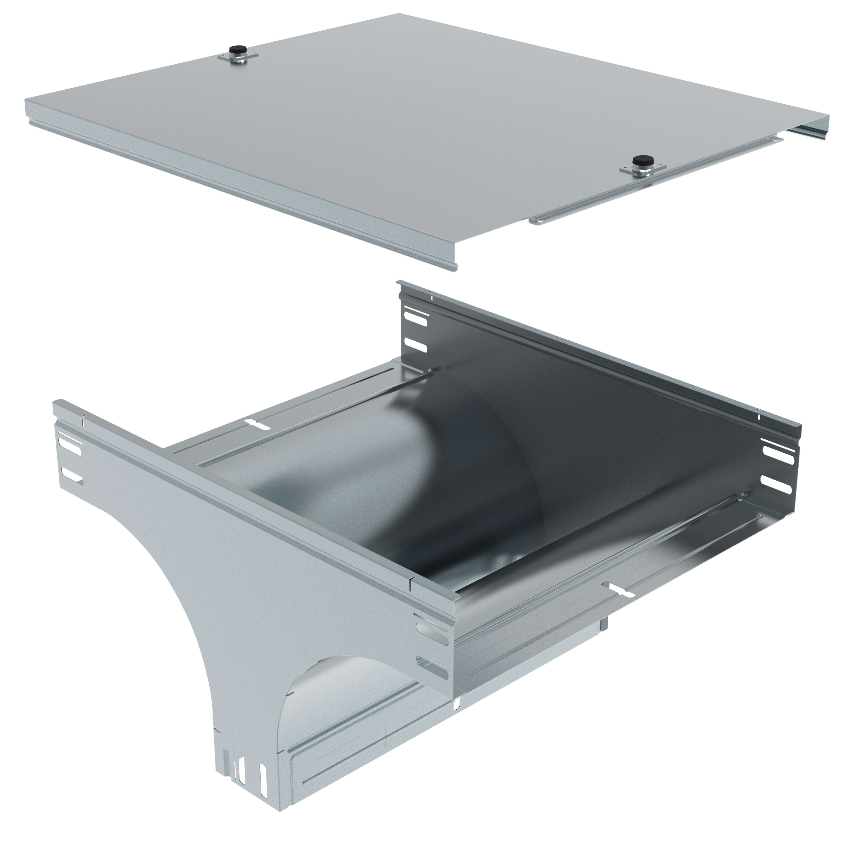 LEGRAND - LEGAW500L P31-DERIV. VERT. T DISCESA 500X75 INOX 3