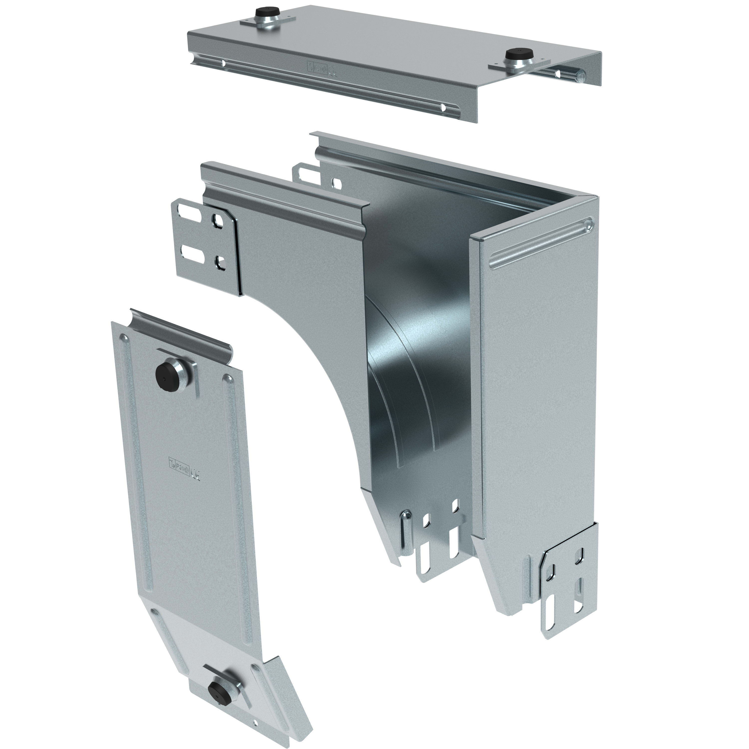 LEGRAND - LEGAZ075L P31-CURVA DX VAR. P. DISC 75X75 INOX 316