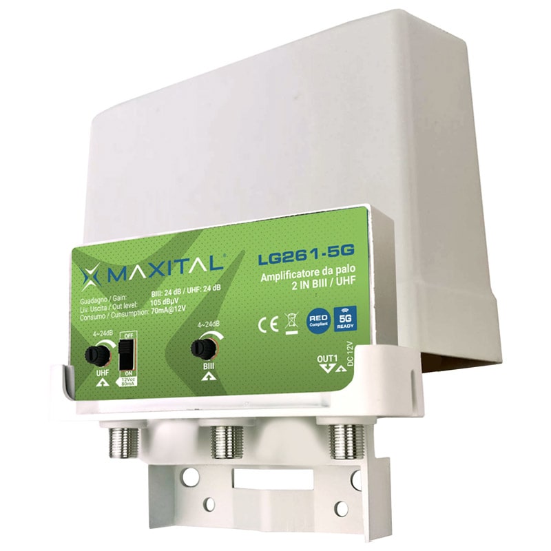 FTE MAXIMAL ITALIA S FTELG261-5G LG261-5G AMP. PALO 2 IN. BIII/UHF G.24DB