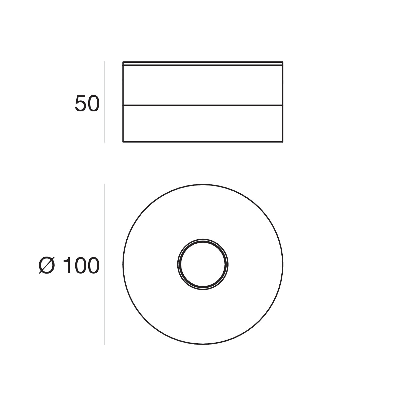 LINEA LIGHT (ILED) ILD7618 ONE-TO-ONE PLAF.10W B.CO RAG PH.CUT
