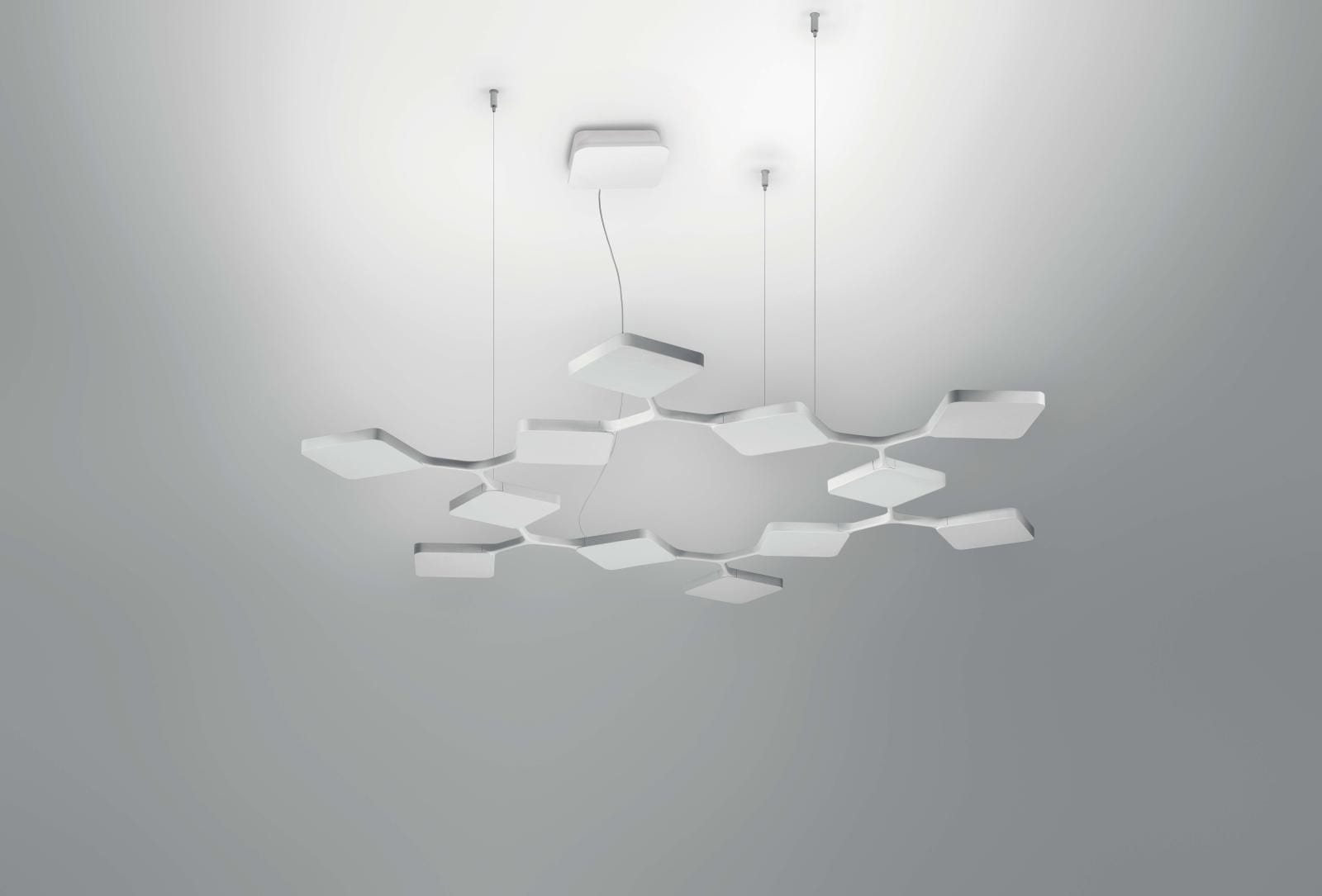LINEA LIGHT-STILNOVO SNV8112 QUAD SOSP.CIRCOL.91W DALI B.CO RAG.