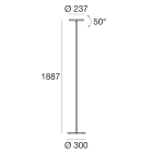 LINEA LIGHT (ILED) - ILD8365 Lampada da terra | 220-240 V | 36 topLED 20 W DC - 25 W AC