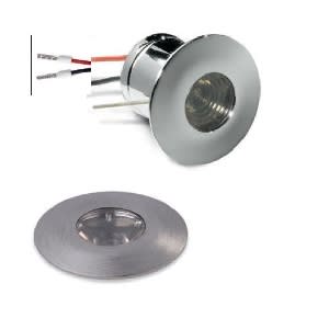LINEA LIGHT (ILED) - ILD85044N30 NITUM-R 1 TONDO 1LED 1W NIKEL SPAZ.