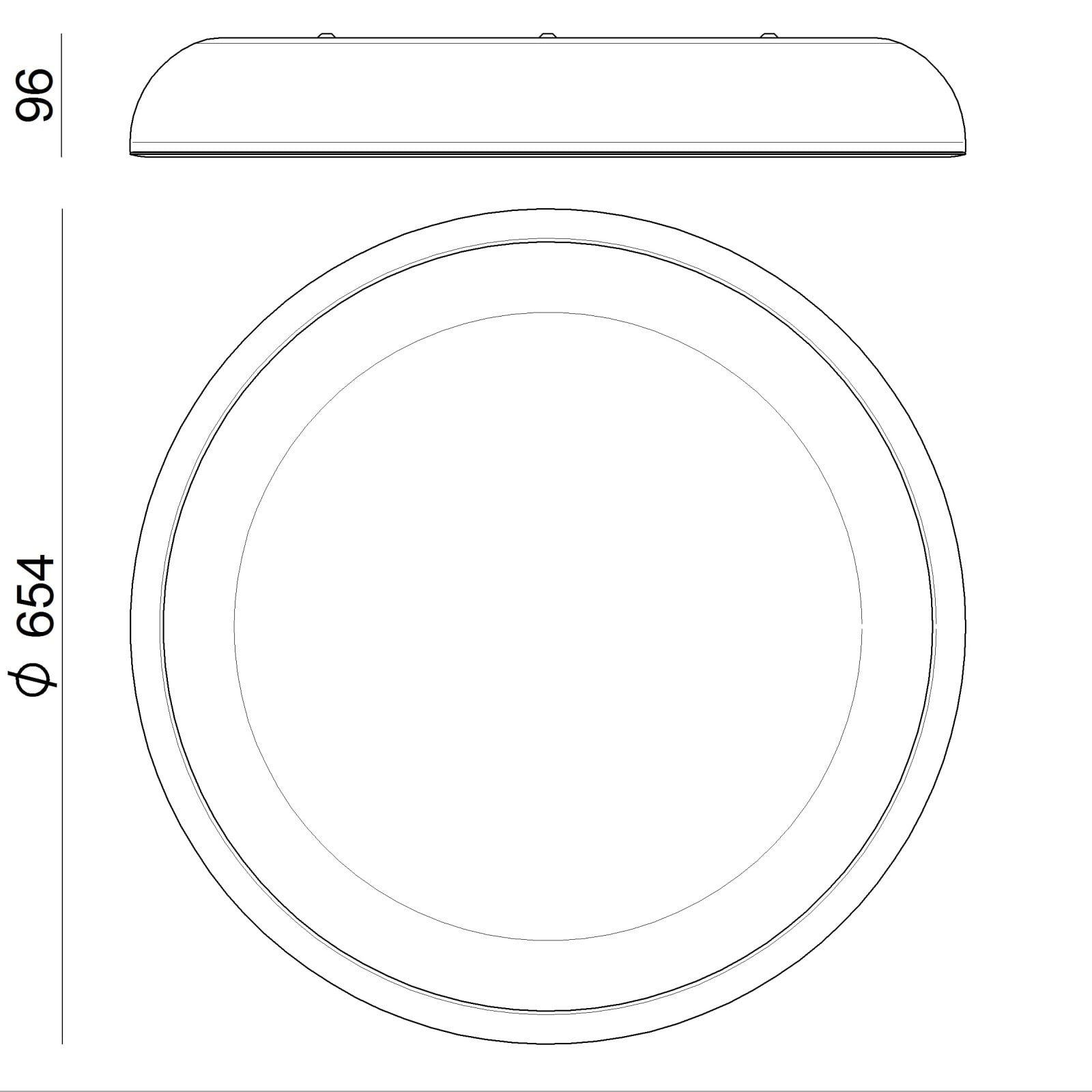 LINEA LIGHT-STILNOVO SNV8532 REFLEXIO PLAF.48W B.CO RAGG