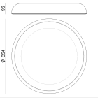 LINEA LIGHT-STILNOVO SNV8532 REFLEXIO PLAF.48W B.CO RAGG