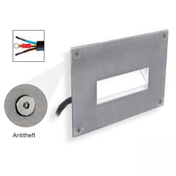 LINEA LIGHT (ILED) ILD92681N12 CHIM 1 2LED 4W+ALIM INOX