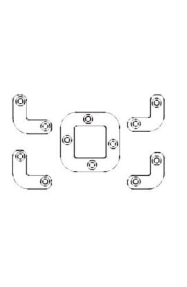 LINEA LIGHT (ILED) ILDKIT0029 KIT STAFFA MODULARE BEEBO LEGNO