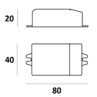 LINEA LIGHT (ILED) - ILDKIT73 KIT ALIM.LED 230/20V 0,5A 10W
