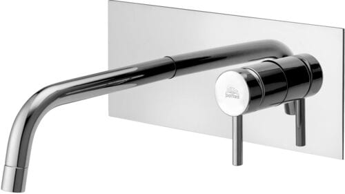 RUBINETTERIA PAFFONI - PFFLIG106CR MIX INCASSO 2 FORI CON PIASTRA RETTANGOL