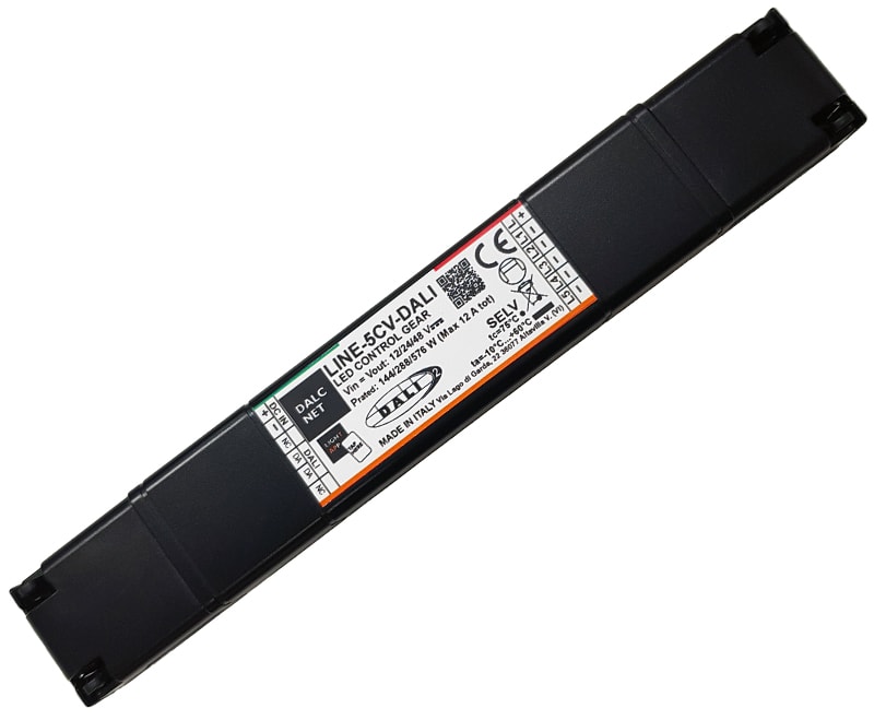 DIGIMAX SRL - DIXLINE-5CV-DALI DIMMER DALI CV 12-48VIN 5CH