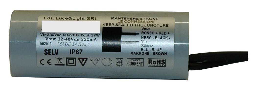 L&L LUCE E LIGHT L&LA14500IP67 ALIM IP67 500MA 115-230V 12W 115X35X20