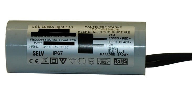 L&L LUCE E LIGHT L&LA310500IP67 ALIM IP67 OUT500MA 115-230V 20W125X40X30