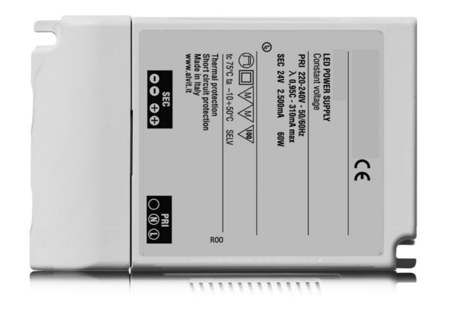 L&L LUCE E LIGHT L&LAV24060IP20 AC/DC IN220-240VAC OUT24VDC 60W IP20