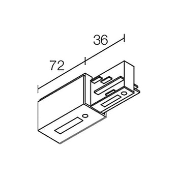 L&L LUCE E LIGHT L&LBE0021001 TESTATA ALIM. TRIFASE SX BIA