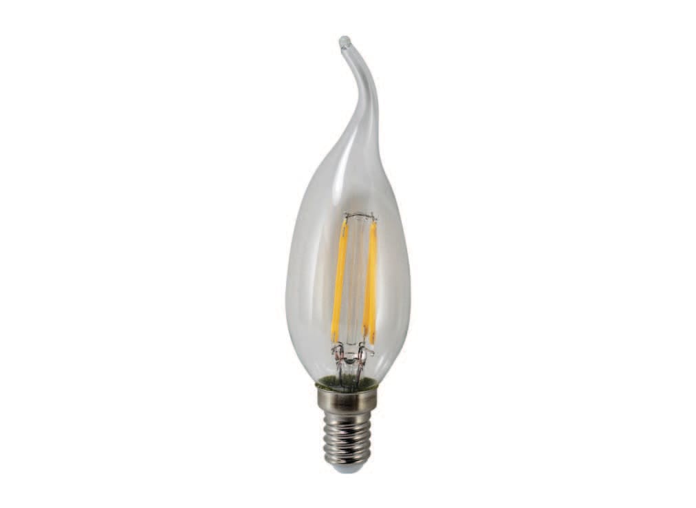 LAMPO LIGHTING TECHN LMOFLCVE14BC LAMPADA FIL. CDV LED 6W 230V E14 3000K