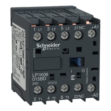 SCHNEIDER ELECTRIC - SNRLP1K12015MD TeSys K contattore - 3P - AC-3 <= 440 V 12 A - 1 NC aux. - 220 V DC
