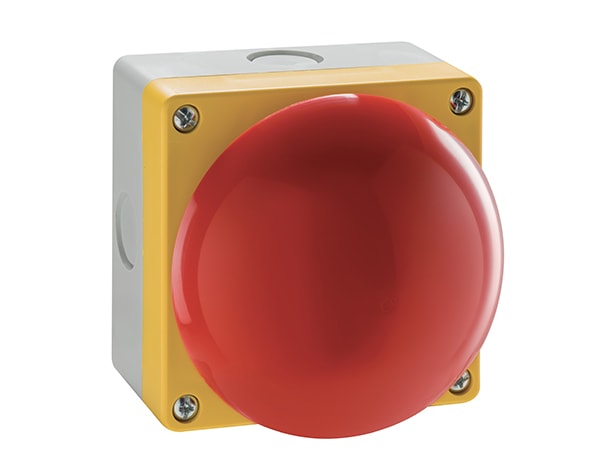 LOVATO LOVLP9P11R PULS. PALMO ROSSO SGANCIO TRAZ. 1NA+1NC
