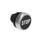 LOVATO LOVLPCB1132 PULSANTE RASATO STOP NERO