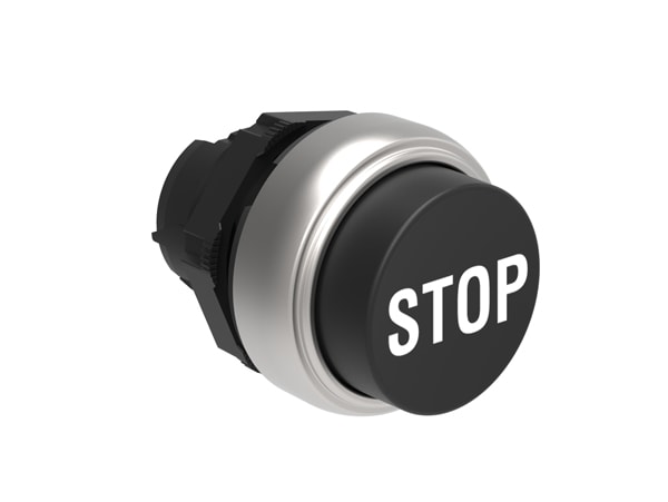 LOVATO LOVLPCB2132 PULSANTE SPORGENTE STOP NERO